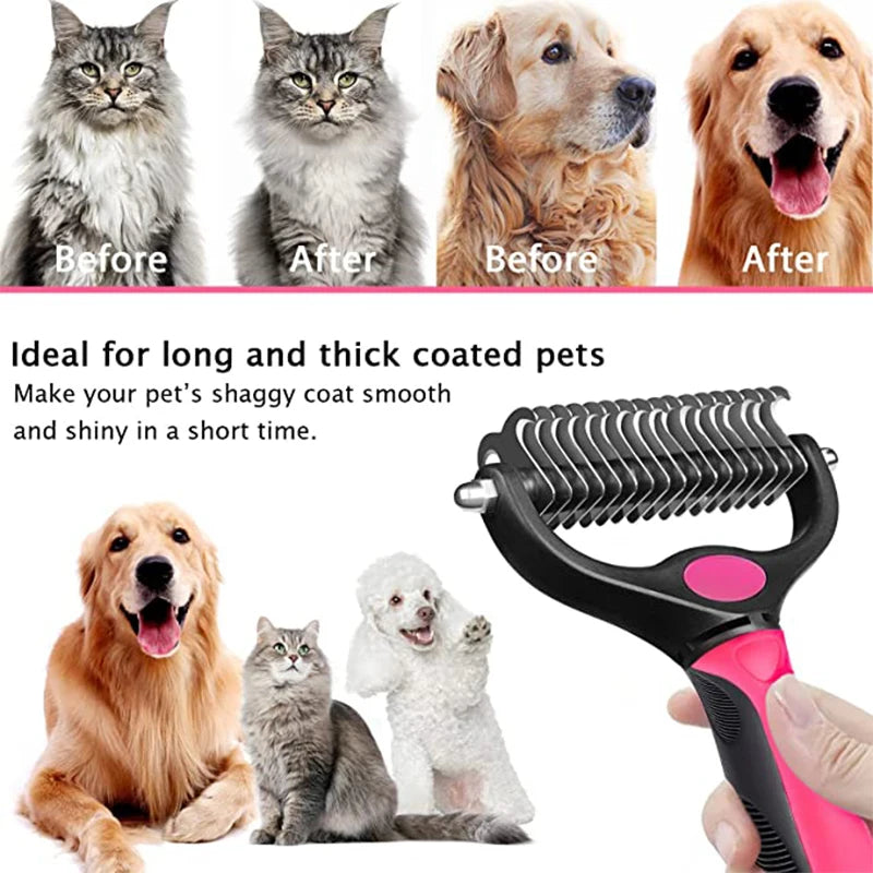 Escova de Remoção de Pelos de Cães e Gatos